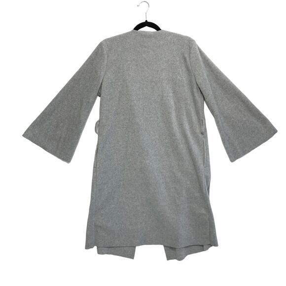 A Ruby Quintessentials Manteau Kimono Polar Fleece Coat NWT Sz 2 Gray (No belt) - Picture 2 of 6
